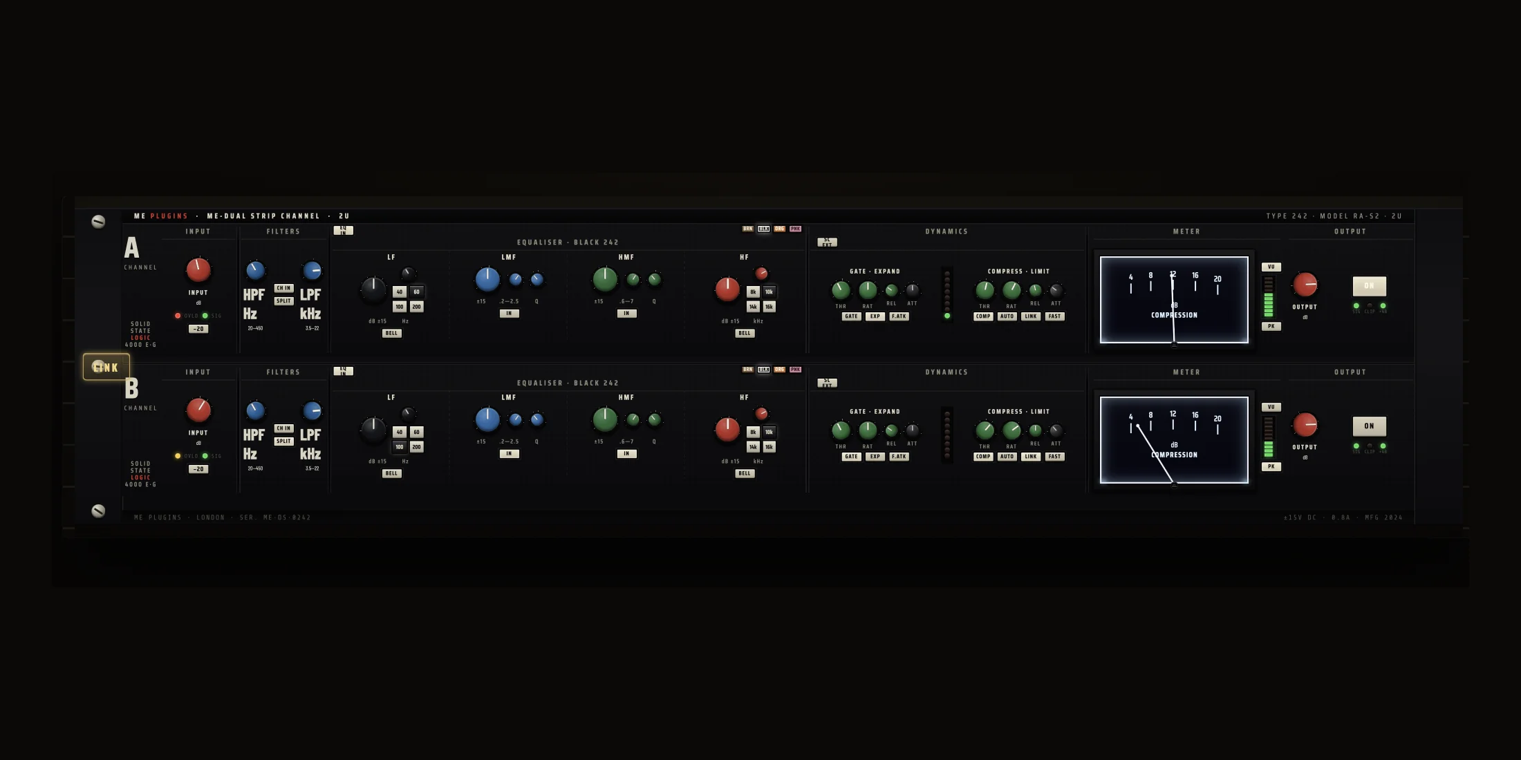 ME-BRIT — SSL 82E242 stereo strip